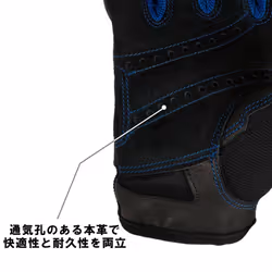 Pro Weight Lifting Gloves, Leather Palm Protection, Workout Fitness Gloves, Blue, S