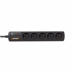 Infosec S5 Black Line II 5 AC outlet(s) 250 V 1.5 m