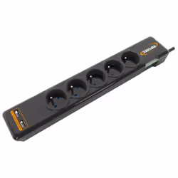 Infosec S5 USB NEO, 306 J, 5 AC outlet(s), Type F, 230 V, 50 Hz, 3680 W