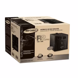 Infosec R2 Pro 2000 voltage regulator 2 AC outlet(s) 72-290 V Black