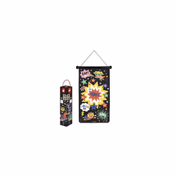- Superhero-Themed Magnetic Dart Game - 6 Magnetic Plastic Darts - Double-Sided Fabric Game - 4 Years +, J02090