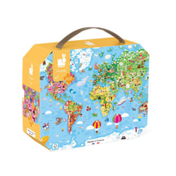 Janod 300 Piece Giant World Map Puzzle - Ages 7+ - J02656