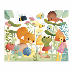 - Garden Friends Puzzle - 20-Piece Puzzle - Develops Patience and Dexterity - FSC-Certified - Made in France - 24 Months +, J02575