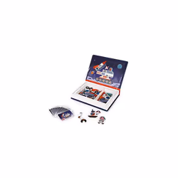 Janod - Magneti'Book Universe - 70 - Part Educational Magnetic Game Teaches Fine Motor Skills and Imagination - Suitable for ...