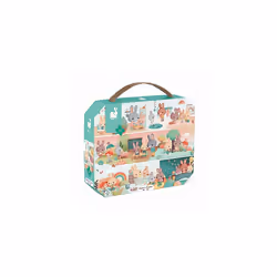 - 3 Years+ - 24-Piece âOne Day' Children's Puzzle - Educational Game - Fine Motor Skills and Concentration - Suitcase-Shaped Box with Handle - - Additional view 6