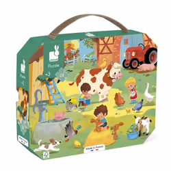 Janod Puzzle A Day At The Farm 24pcs