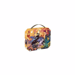 Janod - 54-Piece ?Land of the Dragons? Children?s Puzzle - Educational Game - Motor Skills & Concentration - Suitcase-Shaped ...