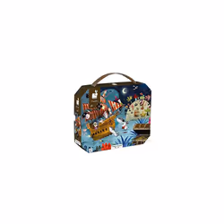 Janod - Child Puzzle Treasure Hunt 36 Pieces - Educational Game - Fine Motor Skills and Concentration - Case with Handle - Ma ...