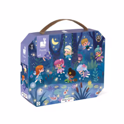 - Child Puzzle Fairies and Water Lilies 36 Pieces - Educational Game - Motor Skills and Concentration - Case with Handle - Ma ...