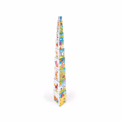 Janod Triangle Stacking Pyramid Life at the Farm Creative Toy 10pc