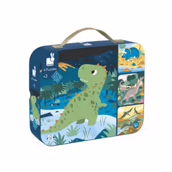 JANOD 4 Progressive Difficulty Puzzles Dinosaurs, 43 pc(s), Dinosaurs, 3 yr(s)