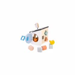 - Sweet Cocoon Bird House Shape Sorter - 8 Slot-In Pieces - Early-Learning Game - Learning Shapes and Colours - FSC Wood Toy - 18 Months +, J04062