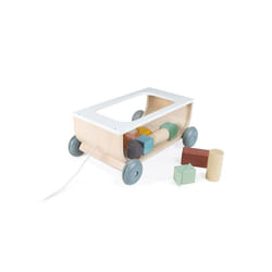 Janod Sweet Cocoon Cart With Blocks