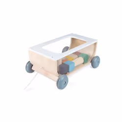 Janod Sweet Cocoon Cart With Blocks