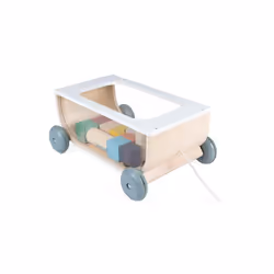 Janod Sweet Cocoon Cart With Blocks
