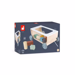 Janod Sweet Cocoon Cart With Blocks - Additional view 5