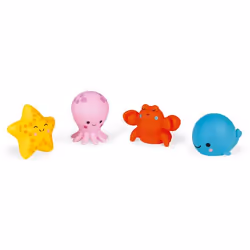 JANOD J04703, Bath animal, Boy/Girl, Polyvinyl chloride (PVC), Blue, Pink, Red, Yellow