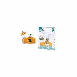 - From 12 months - My Submarine Bath Book - Baby Bath Toy - 8 Illustrated Pages - Submarine-Shaped Awakening Book - J04716