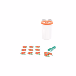 - Shrimp Catcher - Babies' Bath Toy - 12 Shrimp + 1 Tongs + 1 Suction Basket - Early-Learning Toy - 24 Months +, J04730, Salmon Pink / Turquoise