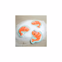 - Shrimp Catcher - Babies' Bath Toy - 12 Shrimp + 1 Tongs + 1 Suction Basket - Early-Learning Toy - 24 Months +, J04730, Salmon Pink / Turquoise - Additional view 7
