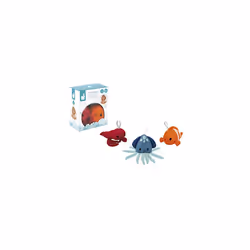3 Children's Plush Toys-Learn to Wash-Fabric Lobster, Clownfish and Octopus-Bath Toys-10 Months +, J04731, Multicolor - Additional view 10