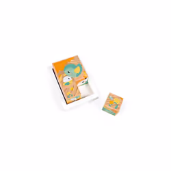 Janod - Tray Of 6 Solid Wood Cubes for Baby - Pure Collection - Early Years and Early Years Toy - Teaches Fine Motor Skills - Water-Based Paint - - Additional view 5