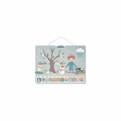 - Four-Season Calendar - Children's Educational Wooden Calendar - 16.5" x 12.6" / 42 x 32 cm - Magnetic - 125 Magnets - Learn ...