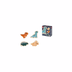 4 FSC Wood Dinosaur Progressive Puzzles-2 to 5 Pieces-Children's Toys-Educational Games-Early-Years Toys-18 Months +, J05824, Multicolor - Additional view 5