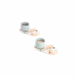 Italian-Style Set-13 Wood Accessories-Pretend Play Toy-Children's Coffee Set-FSC Wooden Toy-24 Months +, J06630, Multicolor - Additional view 8