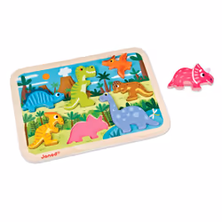 JANOD Dinosaurs Chunky Puzzle, 7 pc(s), Dinosaurs, 1.5 yr(s)