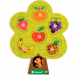 JANOD Fruit Tree Puzzle, 6 pc(s), Flora, 1.5 yr(s)