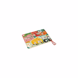 Janod Farm Lock Activity Board-5 Types of Fasteners-FSC Wooden Toy-3 Years +, J07119, Multicolor - Additional view 7