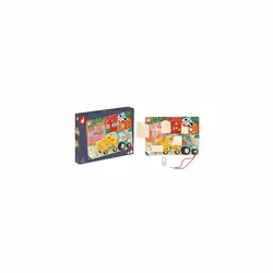 Janod Farm Lock Activity Board-5 Types of Fasteners-FSC Wooden Toy-3 Years +, J07119, Multicolor - Additional view 8