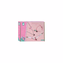 J07928 Making 3 Flower Jewellery Ribbons-Les Ateliers Bijoux-Set Leisure Activities for Children-Development of fine Motor Sk ...