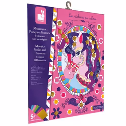 Janod Mosaics Ponies and Unicorns Craft Kit J07957