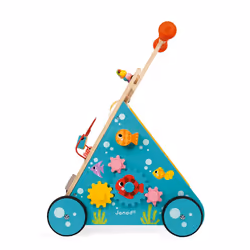 JANOD Multi-Activities Cat Baby Walker, 4 wheel(s), Wood, Multicolour