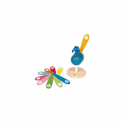 - I'M Learning to Count Peacock - Wooden Early Learning Educational Toy - Teaches Numbers and First Hand Movements - Ages 2 and Up, J08040,White