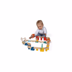 - My First Wooden Circuit - 44 Solid Wood Pieces - Construction & Early-Learning Game - Fine Motor Skills - FSC-Certified - Water-Based Paints - 2 - Additional view 9
