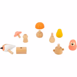2 Birds and 3 Mushrooms Screw Early-Years Developmental FSC Wooden Toy-in Partnership with WWF-18 Months +, J08643, Multicolor, One Size