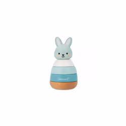 FSC Wood Rabbit-4 Stackable Pieces-Early-Years Toy-Fine Motor Skills-in Partnership with WWF-12 Months +, J08653, Blue