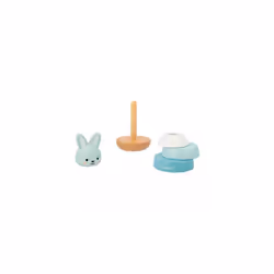 FSC Wood Rabbit-4 Stackable Pieces-Early-Years Toy-Fine Motor Skills-in Partnership with WWF-12 Months +, J08653, Blue