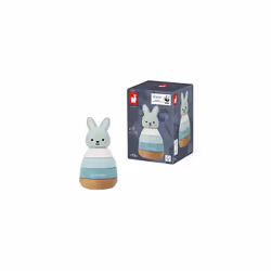 FSC Wood Rabbit-4 Stackable Pieces-Early-Years Toy-Fine Motor Skills-in Partnership with WWF-12 Months +, J08653, Blue - Additional view 7