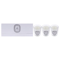 Mini Candle Set by Diptyque for Unisex - 3 Pc 2.3oz Candle - Baies, 2.