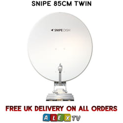 Selfsat Snipe Dish 85cm Twin Fully Automatic Satellite Dish Motorhome/Caravan