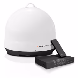 Selfsat Snipe Monil Camp Twin satellite antenna White