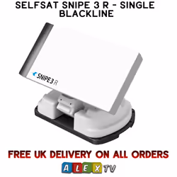 Selfsat Snipe 3 R Single Black Line Camping Auto Satellite with Remote Control