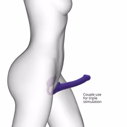 Strap-on-me 6013229 dildo Strap-on dildo Anal sex, Vaginal sex Purple Plastic, Silicone 156 mm 3.3 cm - Additional view 4