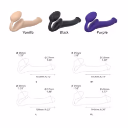 Strap-on-me 6013229 dildo Strap-on dildo Anal sex, Vaginal sex Purple Plastic, Silicone 156 mm 3.3 cm - Additional view 5