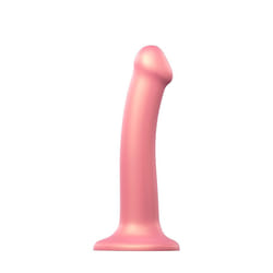 Strap-on-me 6013854 dildo Strap-on dildo Anal sex, Vaginal sex Rose Silicone 160 mm 3.3 cm