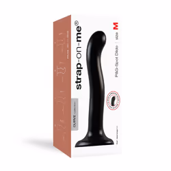 Strap-on-me 6015773 dildo Strap-on dildo Anal sex, Vaginal sex Black Silicone 180 mm 3.3 cm